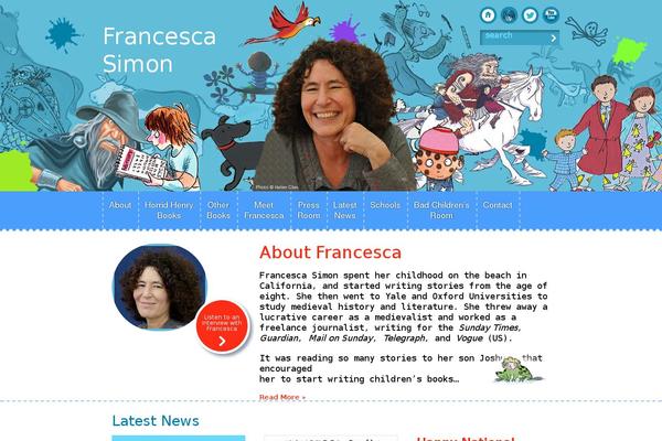 francescasimon.com site used Pedalo-responsive