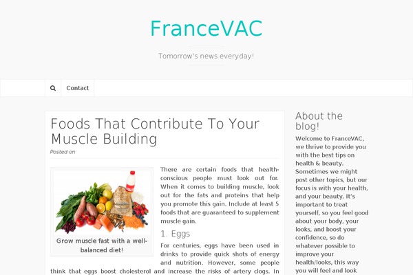 Coeur theme site design template sample