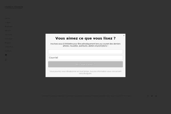 Site using MailChimp Forms by Optin Cat plugin