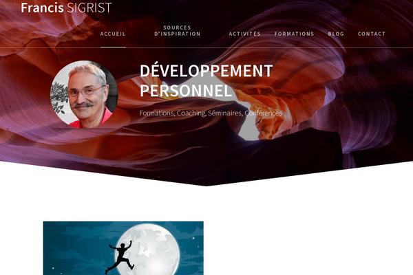 One Page Express theme site design template sample