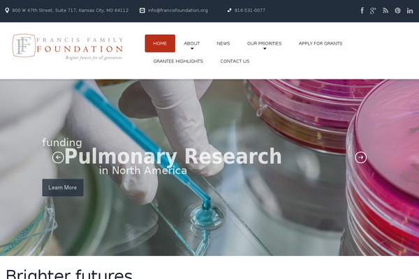 Cherry Framework theme site design template sample