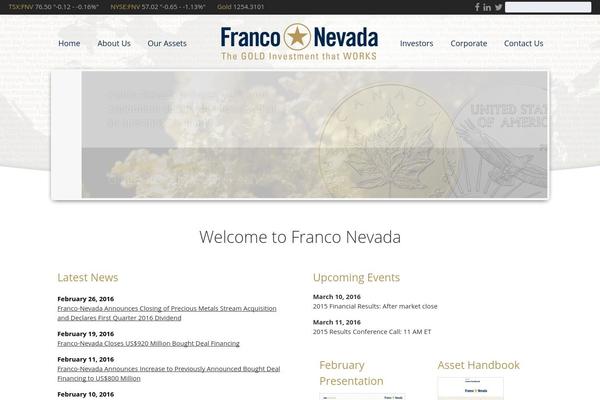 Franco theme site design template sample