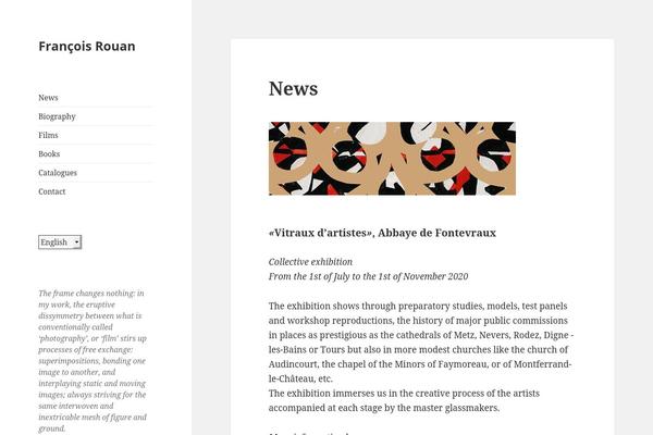 Twentyfifteen Child theme site design template sample