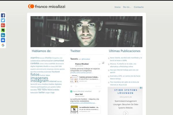 francomicalizzi.com.ar site used Simplefolio