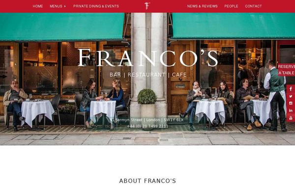 francoslondon.com site used Francostheme