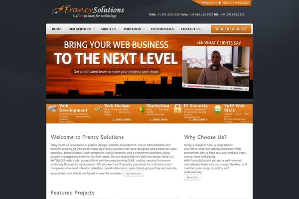 Complexity v2 theme site design template sample