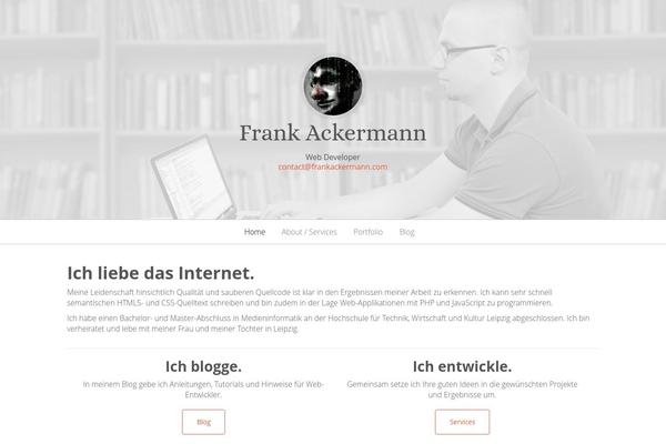 Personal theme site design template sample