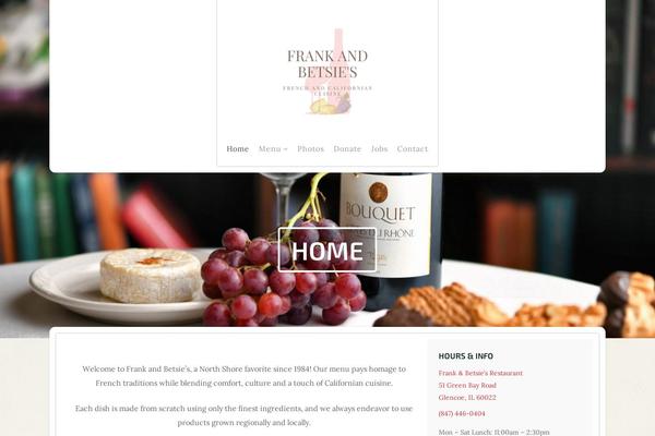 Restaurant theme site design template sample