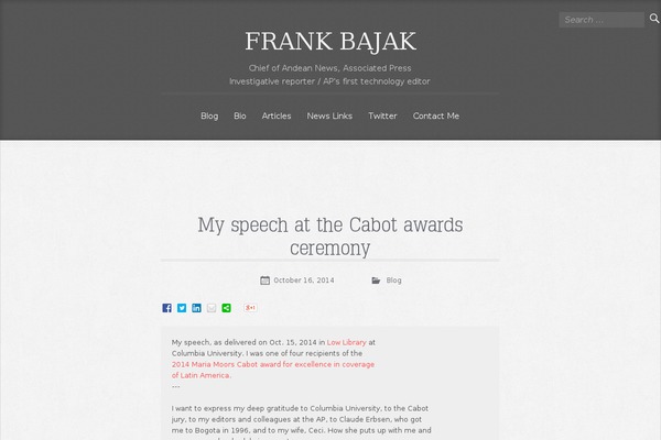 frankbajak.com site used Typo-wpcom
