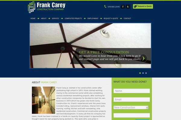 Enterprise theme site design template sample