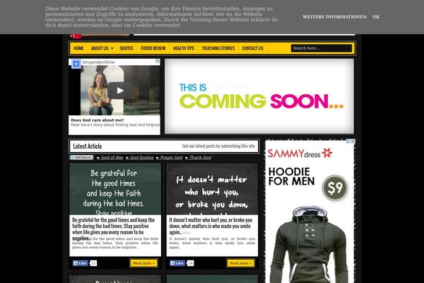 Crush theme site design template sample