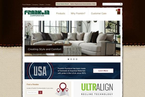 Franklin theme site design template sample