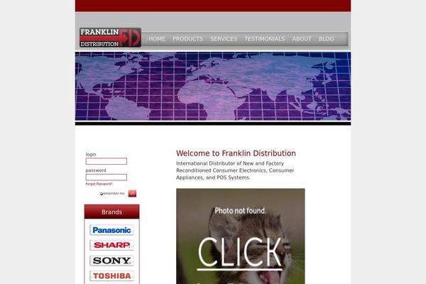 Franklin theme site design template sample