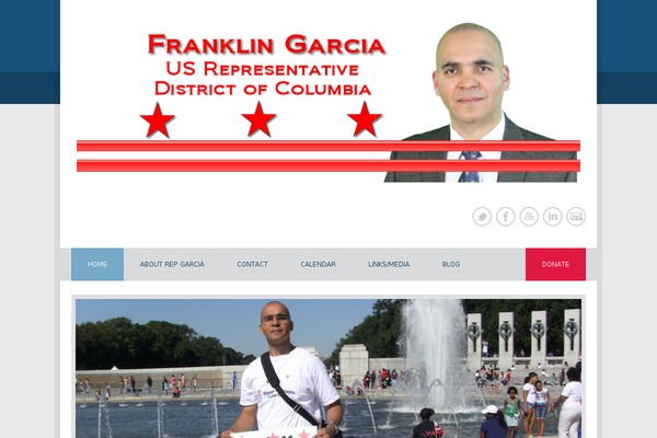 Politician theme site design template sample
