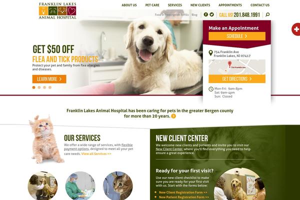 Franklin theme site design template sample