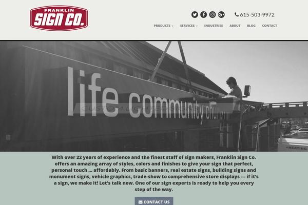 Site using OTW Portfolio Light plugin