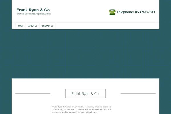 frankryan.ie site used Mana-1.9.5