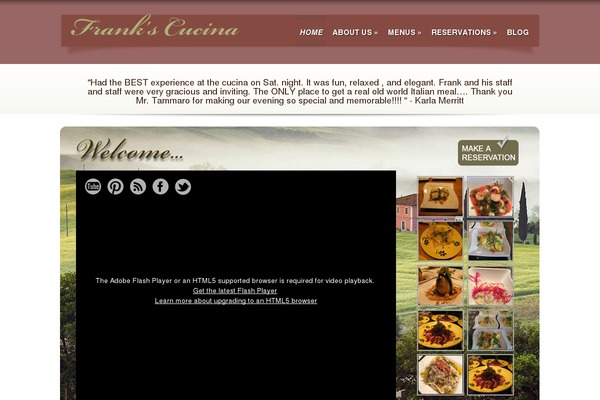 frankscucina.com site used Catch-foodmania