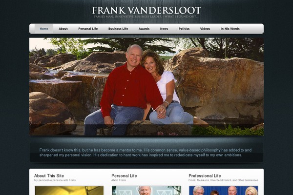 Bluewood theme site design template sample