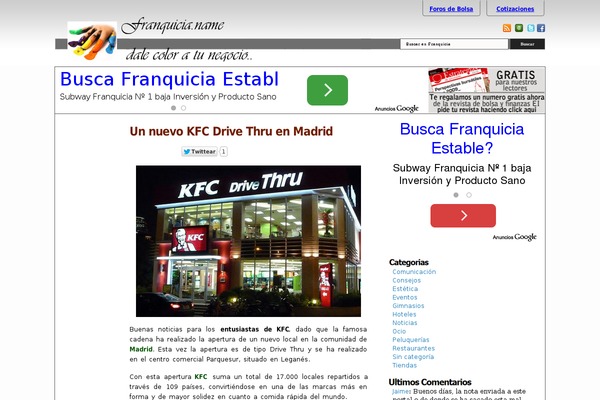 Blogs theme site design template sample