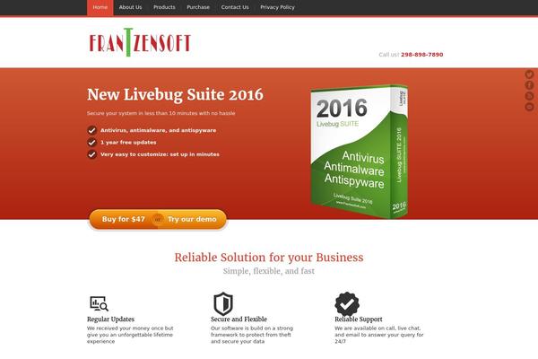 JustLanded theme site design template sample