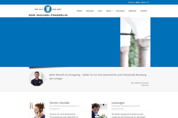 Care theme site design template sample