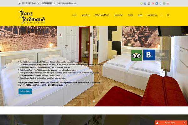 Site using Gdlr-hostel plugin