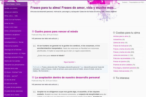 frasesdealma.com site used Quietude