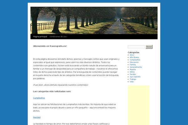 frasesgratis.es site used Twenty_ten_child