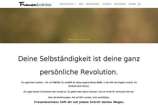 Divi theme site design template sample