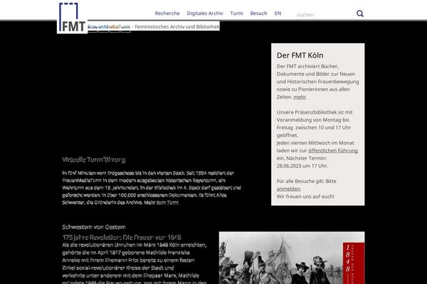 frauenmediaturm.de site used Fmt