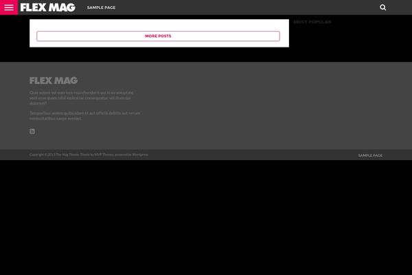 Flex Mag theme site design template sample