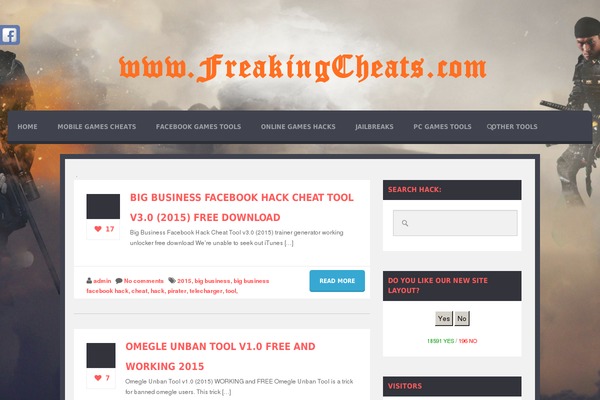 freakingcheats.com site used Oblivion