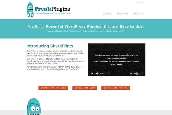 Site using Shareprints-gallery plugin