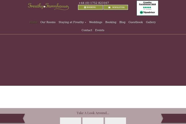 Site using Awesome-header plugin