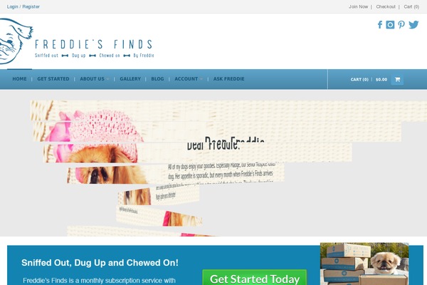 freddiesfinds.com site used Webmarket