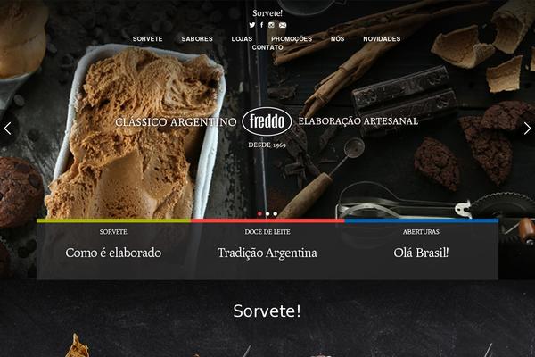 Freddo theme site design template sample