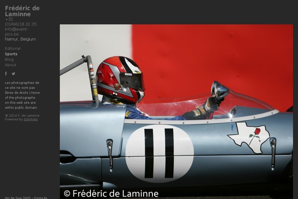 fredericdelaminne.be site used Solofolio-master
