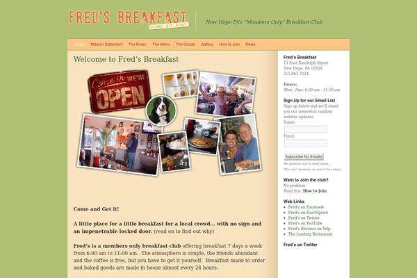 fredsbreakfast.com site used Fb