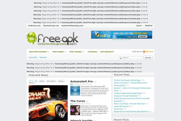 Cadabrapress theme site design template sample