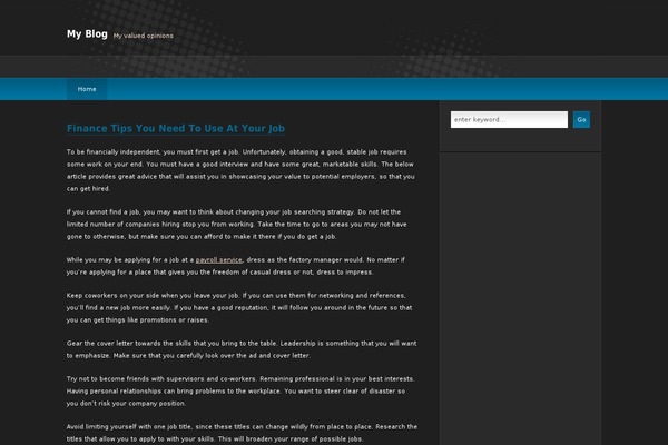 deCoder theme site design template sample