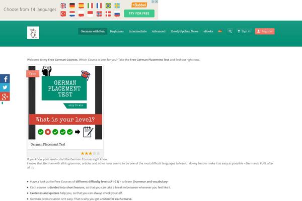 Academy theme site design template sample