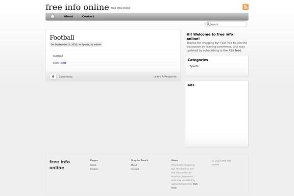 iBlog theme site design template sample