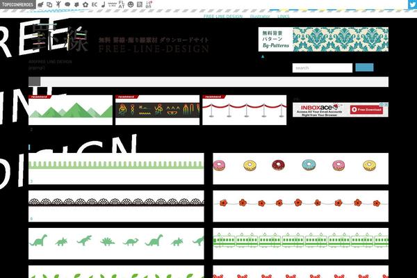 Line website example screenshot
