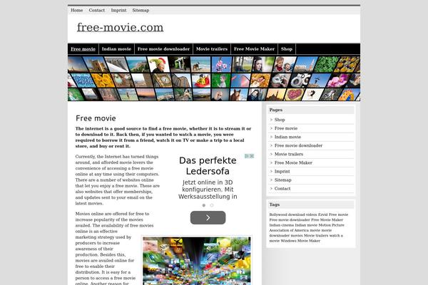 zeeMagazine theme site design template sample