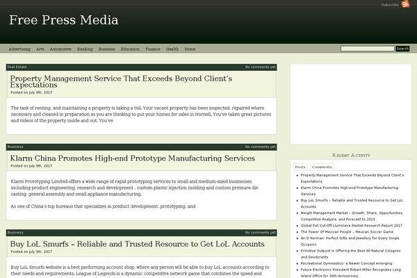Site using Light Social plugin