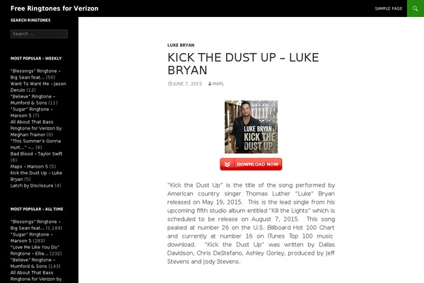 Twenty Fourteen theme site design template sample