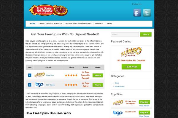 Slots Theme theme site design template sample