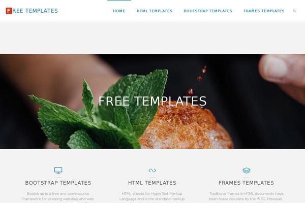 Fluida theme site design template sample