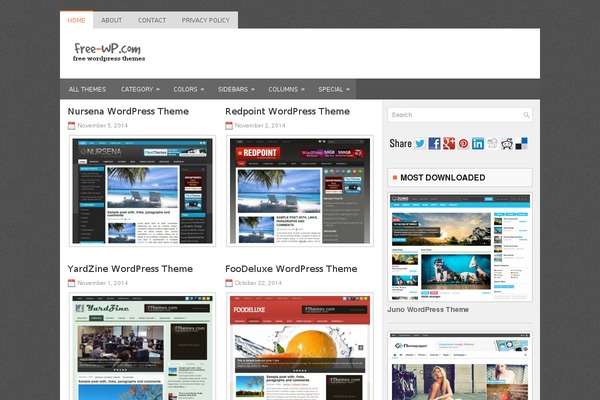 Setup theme site design template sample